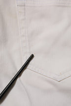 Prada White Mid Waist Skinny Fit Denim Casual Trouser Jeans Prada