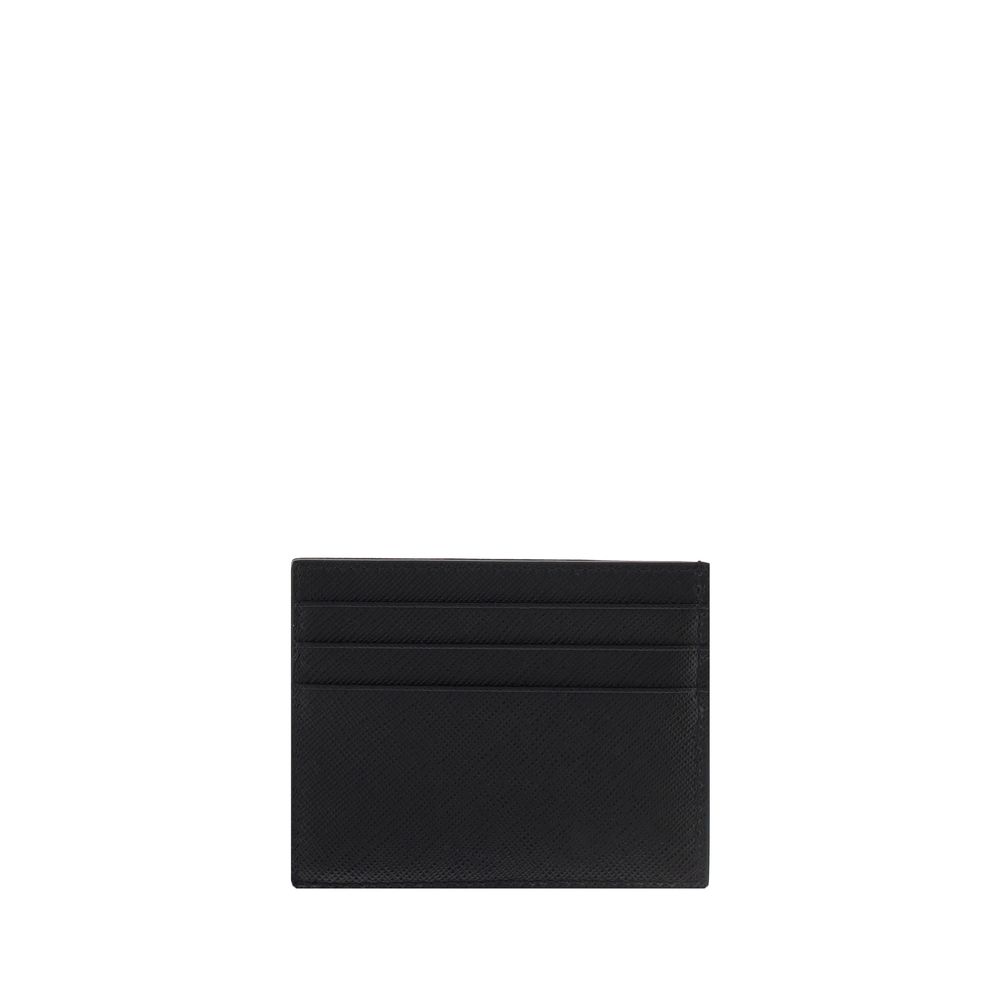 Prada Black Calf Leather Bos Taurus Wallet Prada