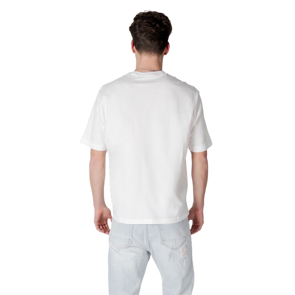 Armani Exchange White Cotton T-Shirt Armani Exchange