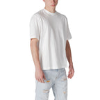 Armani Exchange White Cotton T-Shirt Armani Exchange