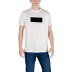 Armani Exchange White Cotton T-Shirt Armani Exchange