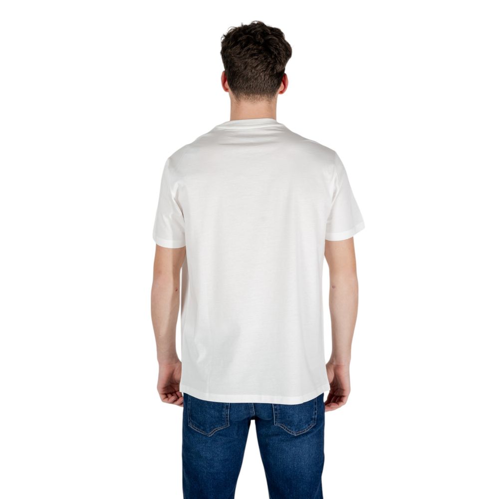 Armani Exchange White Cotton T-Shirt Armani Exchange