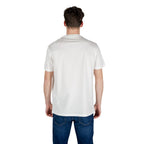 Armani Exchange White Cotton T-Shirt Armani Exchange