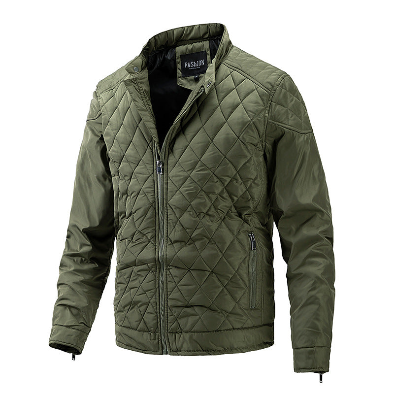 Jacket men's autumn and winter new motorcycle jacket men's casual jacket thin cotton jacket men eprolo