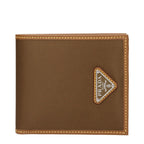 Prada Brown Fabric Wallet Prada