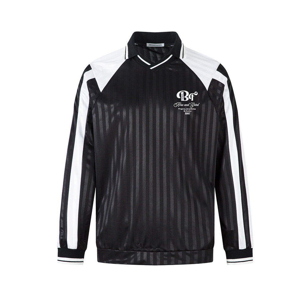 Loose striped T-shirt long sleeved sports shirt for men eprolo