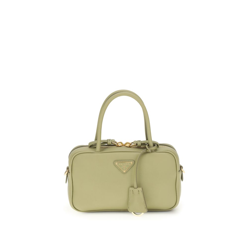 Prada Bicolor Calf Leather Bos Taurus Handbag Prada