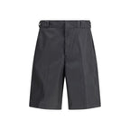 Prada Black Recycled Polyamide Bermuda Shorts Prada