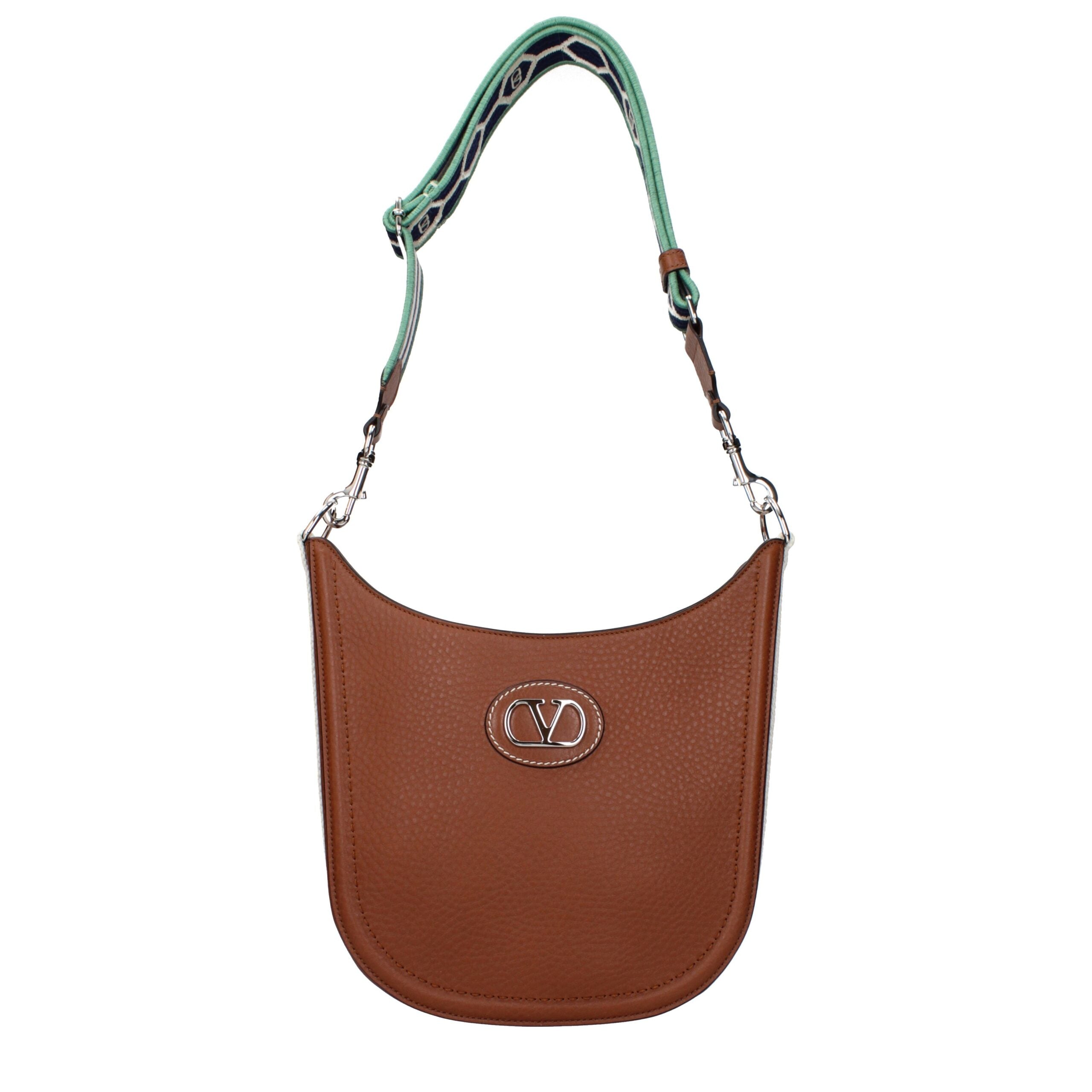 Valentino Garavani Brown Leather Crossbody Bag Valentino Garavani