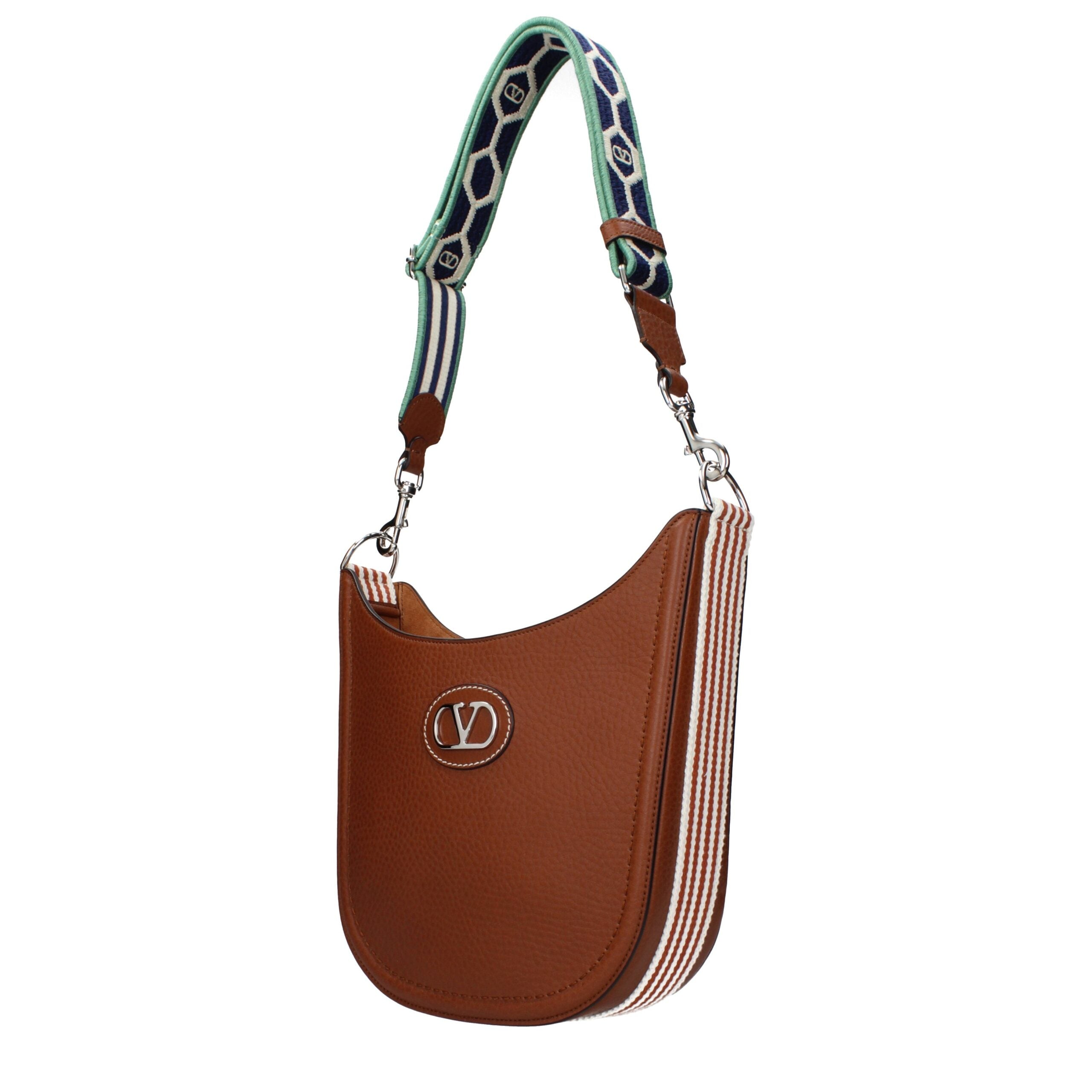 Valentino Garavani Brown Leather Crossbody Bag Valentino Garavani