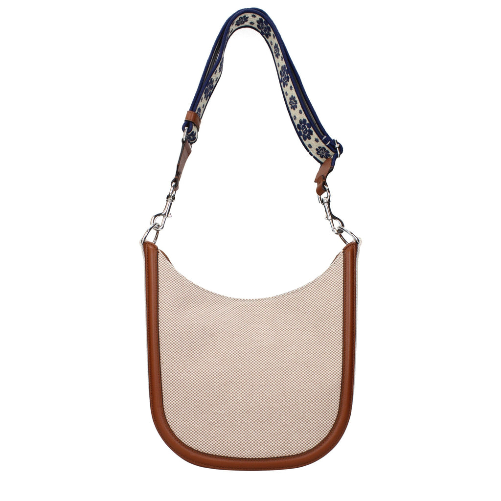 Valentino Garavani Beige Fabric Crossbody Bag Valentino Garavani