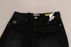 Versace Jeans Couture Dark Black Dora Slim Fit Denim Pants Versace Jeans Couture