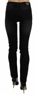 Versace Jeans Couture Dark Black Dora Slim Fit Denim Pants Versace Jeans Couture