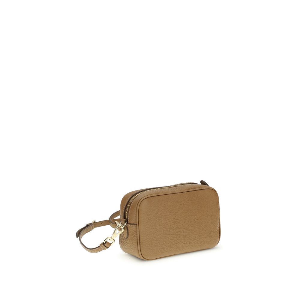 Prada Beige Calf Leather Bos Taurus Shoulder Bag Prada