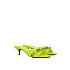 Balenciaga Yellow Leather Mules Balenciaga