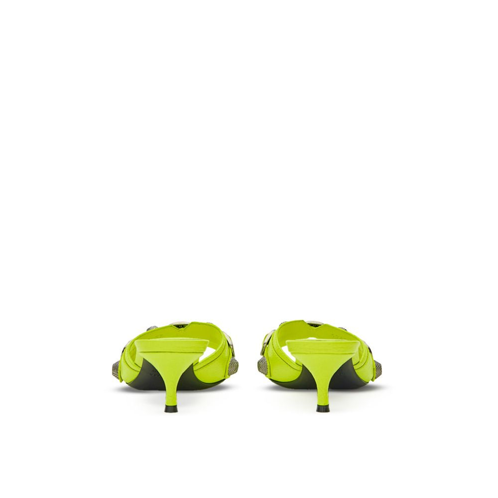 Balenciaga Yellow Leather Mules Balenciaga