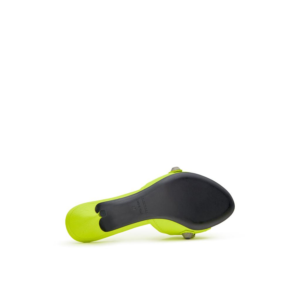 Balenciaga Yellow Leather Mules Balenciaga