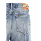 Diesel Blue Cotton Bootcut Jeans Diesel