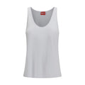 Diesel White Cotton Tank Tops