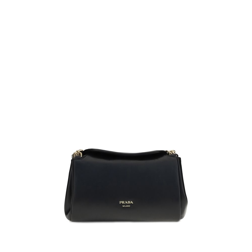 Prada Black Calf Leather Bos Taurus Shoulder Bag Prada