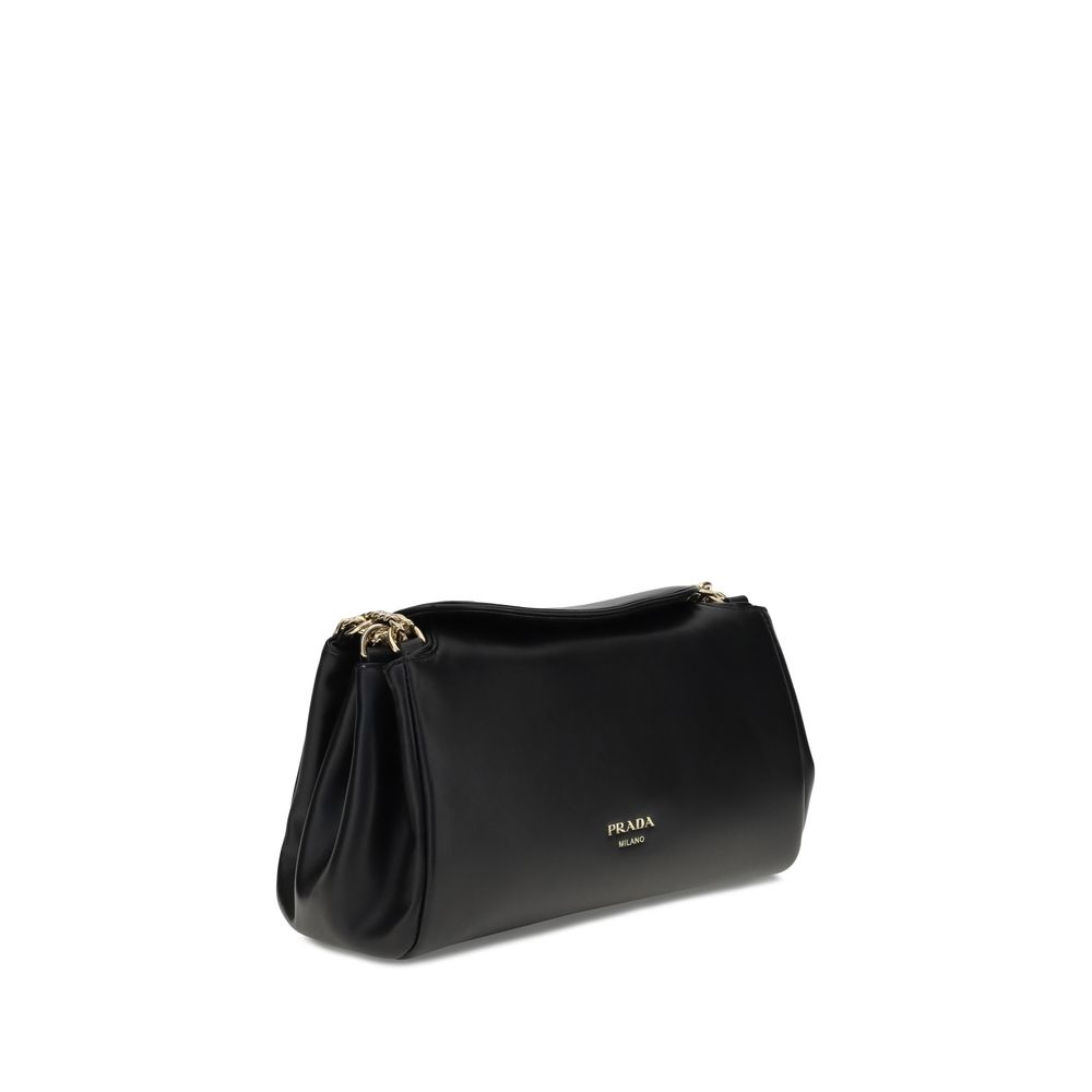 Prada Black Calf Leather Bos Taurus Shoulder Bag Prada