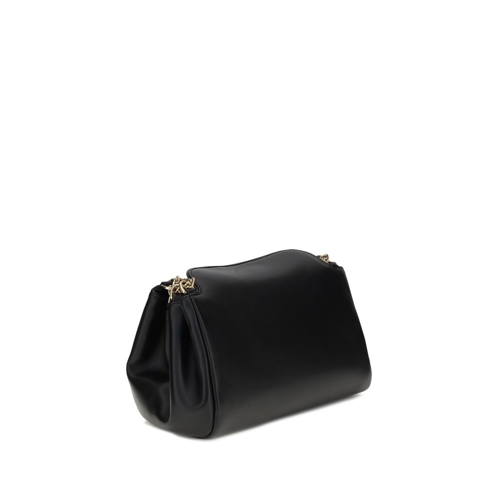 Prada Black Calf Leather Bos Taurus Shoulder Bag Prada