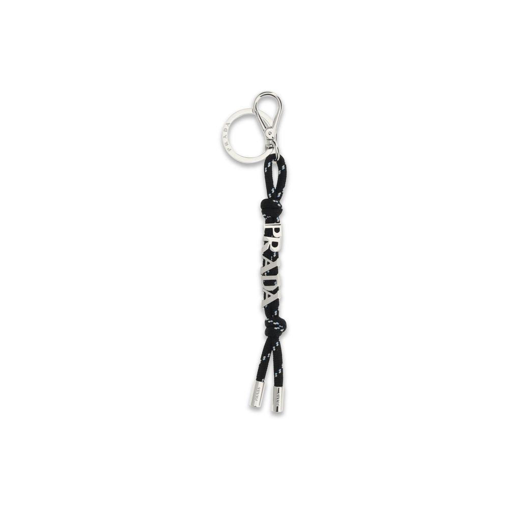 Prada Black Recycled Polyester Keychain - VELORIA - Thread of Generations