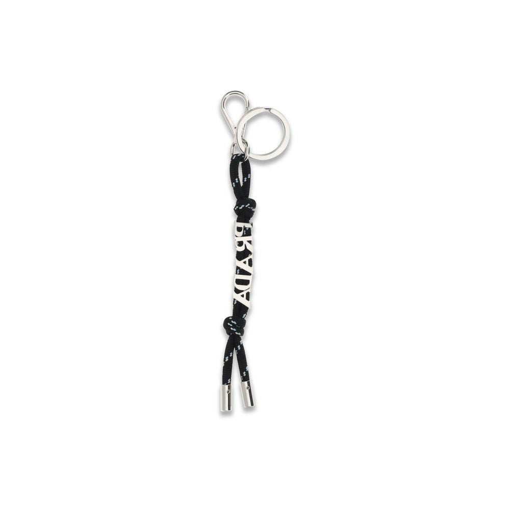Prada Black Recycled Polyester Keychain - VELORIA - Thread of Generations