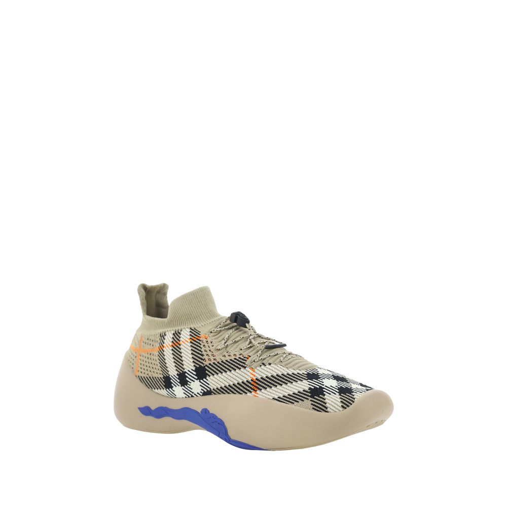 Burberry Brown Polyester Athletic Sneakers Burberry