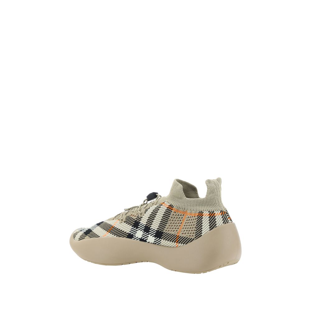 Burberry Brown Polyester Athletic Sneakers Burberry