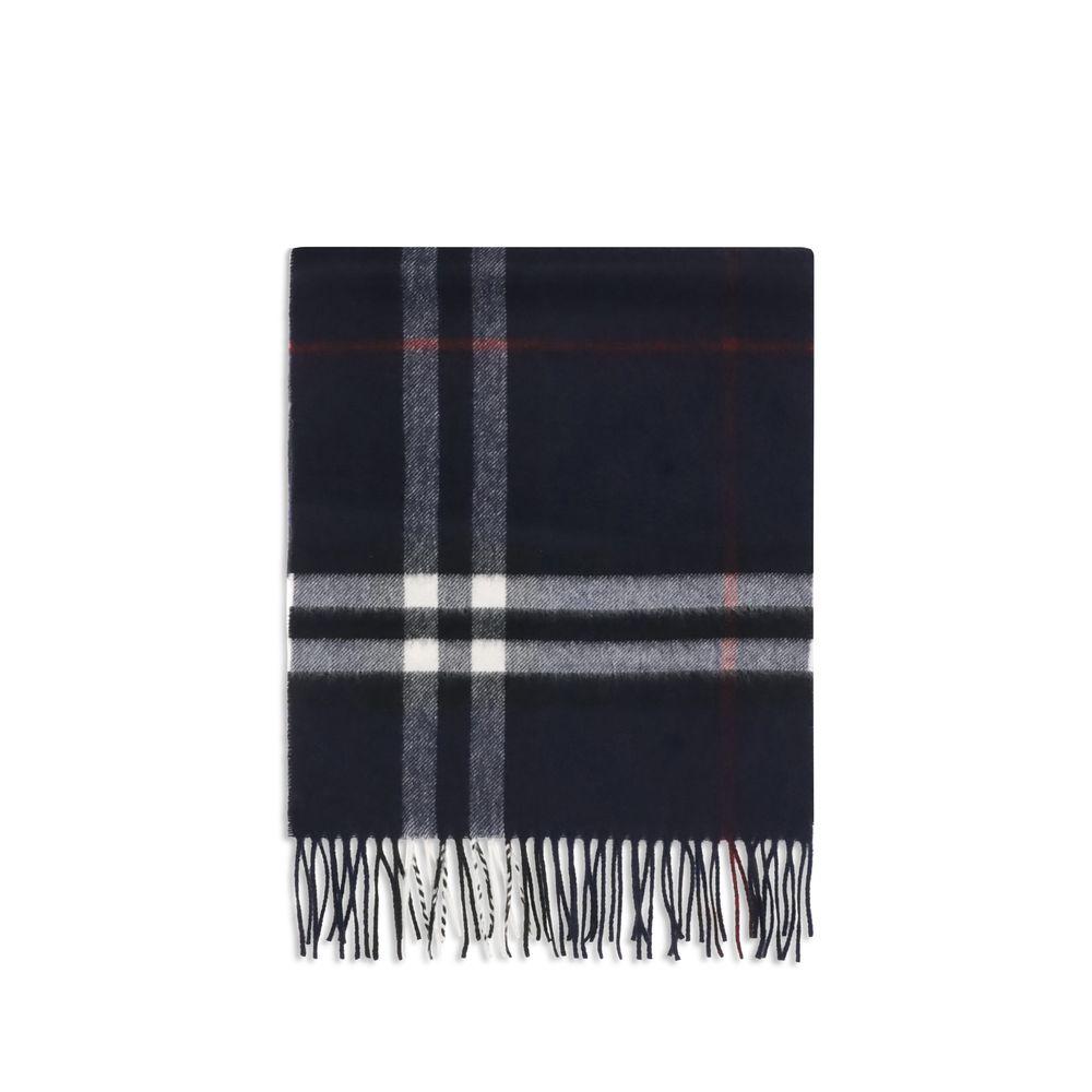 Burberry Blue Cashmere Scarf Burberry