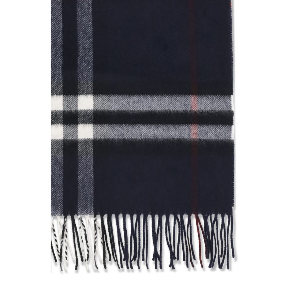 Burberry Blue Cashmere Scarf Burberry