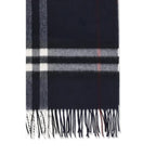 Burberry Blue Cashmere Scarf Burberry