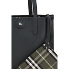 Burberry Black Calf Leather Bos Taurus Shoulder Bag Burberry