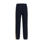 Burberry Blue Cotton Joggers (Workout Pants) Burberry