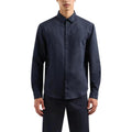 Armani Exchange Blue Cotton Dress Shirt Armani Exchange