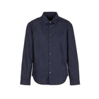 Armani Exchange Blue Cotton Dress Shirt Armani Exchange