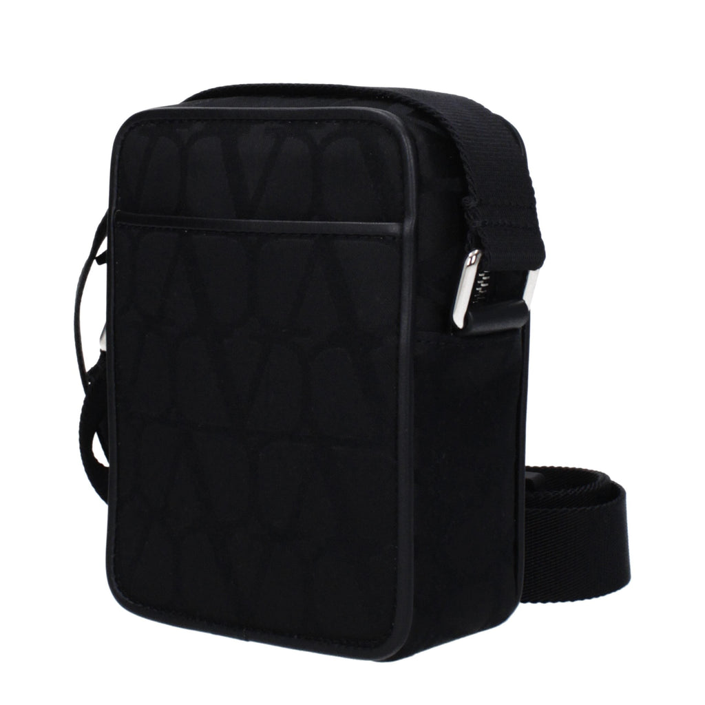Valentino Garavani Black Fabric Crossbody Bag Valentino Garavani