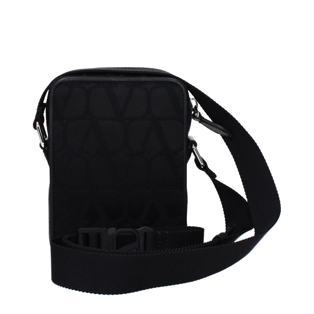 Valentino Garavani Black Fabric Crossbody Bag Valentino Garavani