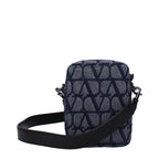 Valentino Garavani Blue Fabric Crossbody Bag Valentino Garavani
