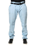 Jacob Cohen Light Blue Cotton Straight Fit Men Denim Jeans Jacob Cohen