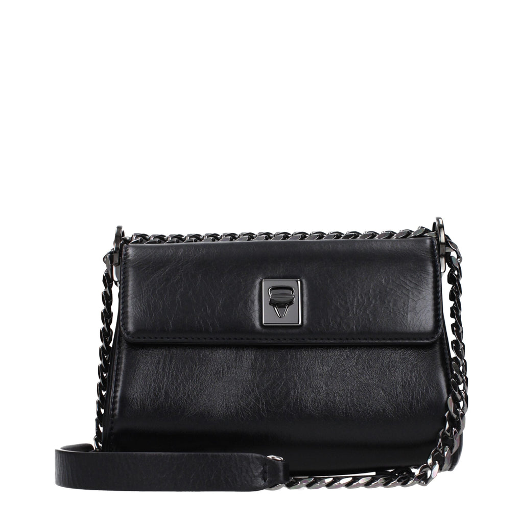 Valentino Garavani Black Leather Crossbody Bag Valentino Garavani