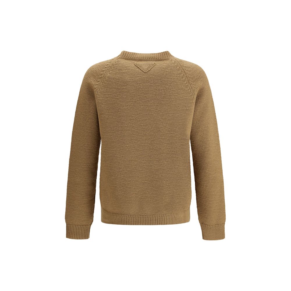 Prada Beige Wool Oves Aries Sweatshirt Prada