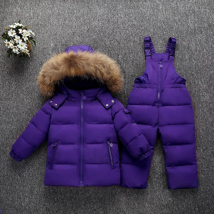 Premium white duck down jacket with detachable hood and 76-80% cashmere blend, designed for toddlers aged 1-3 years with soft-touch fabric and versatile solid or cartoon patterns. VELORIA - Thread of Generations
