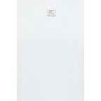 Fendi White Cotton T-Shirt Fendi