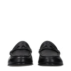 Valentino Garavani Black Leather Slip-On Loafers Valentino Garavani
