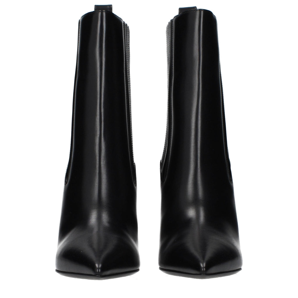 Valentino Garavani Black Leather Ankle Boots Valentino Garavani