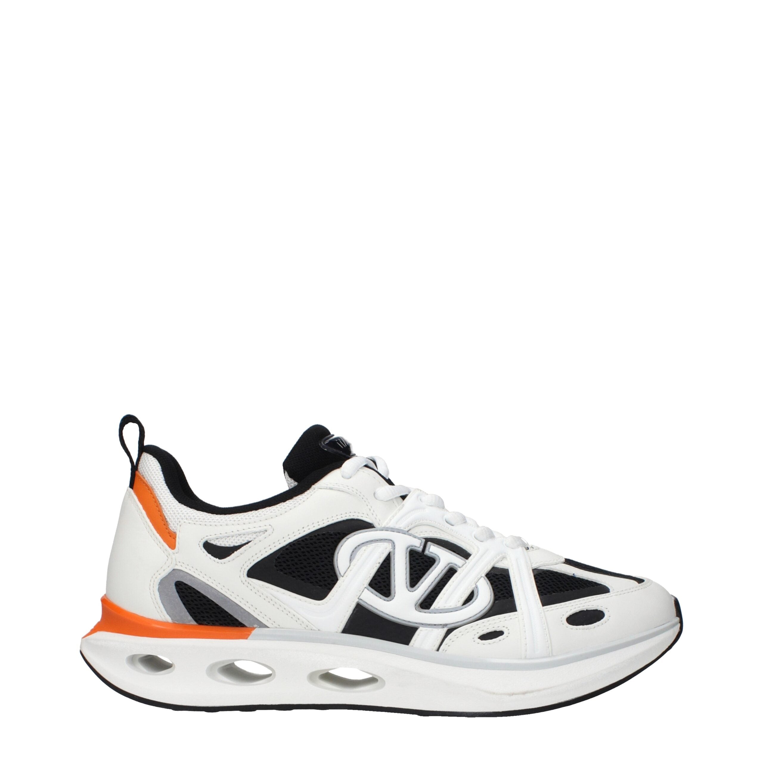 Valentino Garavani White Fabric Athletic Sneakers Valentino Garavani
