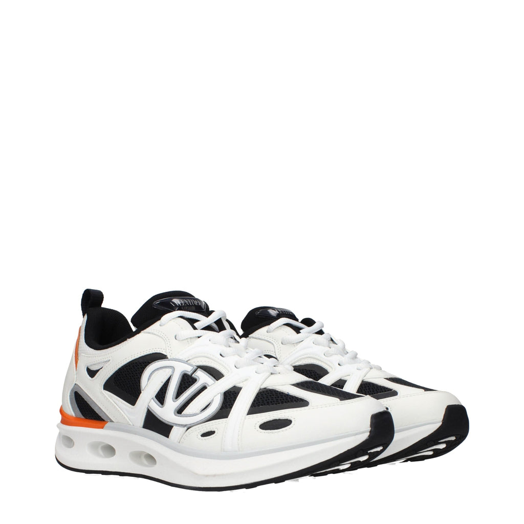 Valentino Garavani White Fabric Athletic Sneakers Valentino Garavani