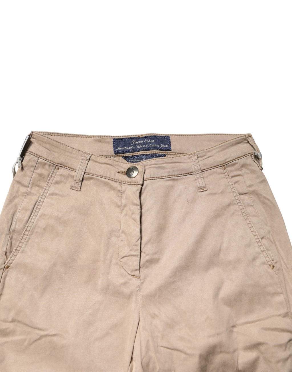 Jacob Cohen Beige Lyocell Skinny High Waist Chino Casual Pants Jacob Cohen